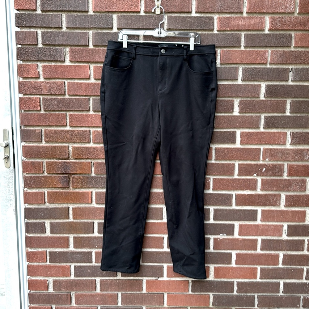 Black Talbots soho 5 pocket straight leg pant NWOT 16W
